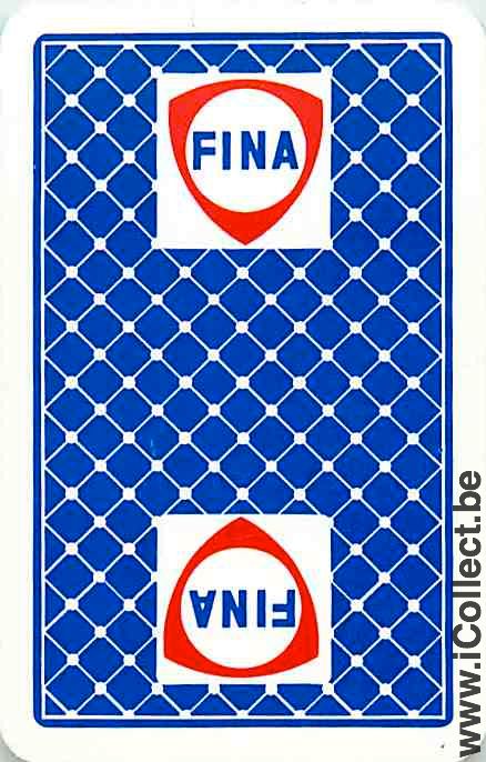 Single Swap Playing Cards Motor Oil Fina (PS10-51F) - Click Image to Close